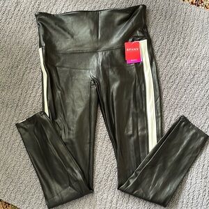SPANX Black Faux Leather Leggings